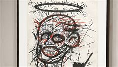 Dílo Jeana Michela Basquiata Bez názvu z roku 1982 se pi pondlní aukci...