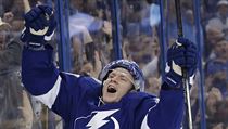 Ondřej Palát slaví gól v dresu Tampy Bay v bojích o Stanley Cup. | na serveru Lidovky.cz | aktuální zprávy