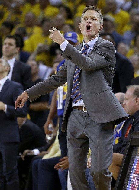 Trenér Steve Kerr z týmu Golden State Warriors