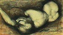 Jeane Delville: Studie k Cyklu vášně (cca 1890). Soukromá sbírka. Jeane Delville: Studie k Cyklu vášně (cca 1890). Soukromá sbírka.