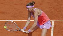 Lucie afov bhem tvrtfinle French Open.