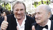 Grard Depardieu, kter ztvrnil nkdejho prezidenta FIFA Julese Rimeta, s...