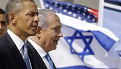 Vztahy mezi Barackem Obamou (vlevo) a Benjaminem Netanjahuem (vpravo) mají k...