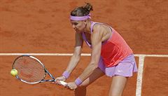Lucie afáová bhem tvrtfinále French Open.