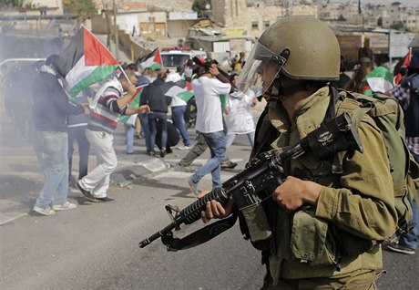 Stety izraelských poádkových sil s Palestinci (ilustraní snímek).