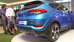 Nový model Hyundai Tuscon byl na slavnostním ceremoniálu pedstaven i...