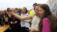 Gabrielle Hecl a její fotokoutek. Festival Utubering představil svět... Gabrielle Hecl a její fotokoutek. Festival Utubering představil svět...