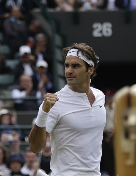 Roger Federer ve Wimbledonu.