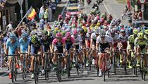 Cyklist tmu Astana, Movistar, Lampre Merida, Trek a Tinkoff Saxo bhem tet...