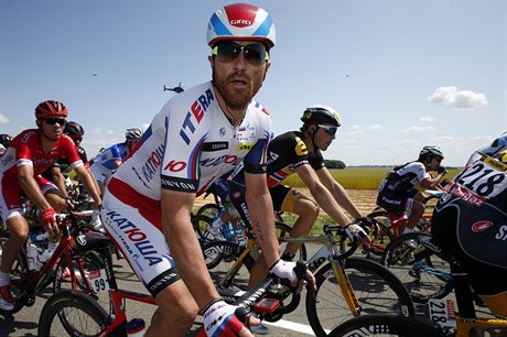 Italský cyklista Luca Paolini.