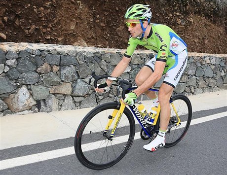 Italský cyklista Ivan Basso.