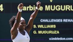 Je to tam. Serena Williamsová vyhrála poesté v kariée Wimbledon.