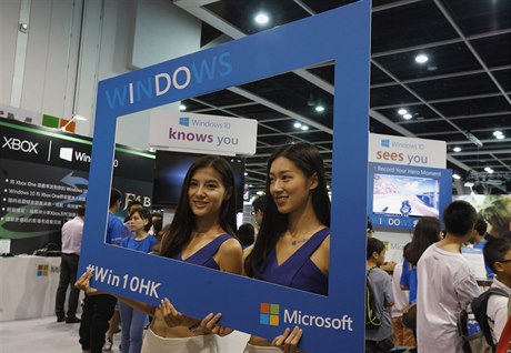 Prezentace Windows 10 v Hongkongu.