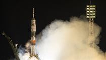 Raketa Sojuz odstartovala z kosmodromu Bajkonur v Kazachstnu.