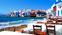 eck ostrov Mykonos.