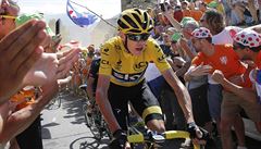 Chris Froome ml pi stoupání na Alpe dHuez obrovskou krizi.