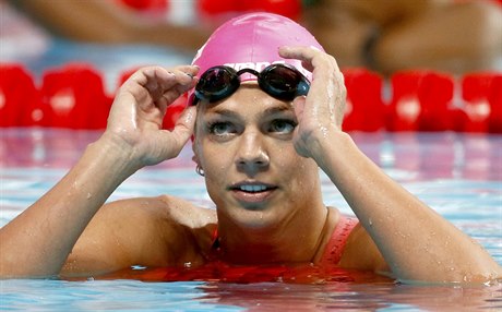 Momentka z plaveckého mistrovství svta v Kazani: Ruská kráska Julia Jefimovová.