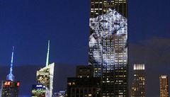 Na Empire State Building se promítaly obrazy ohroených zvíecích druh.