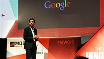 Sundar Pichai během letošního veletrhu mobilních technologií WMC v Barceloně. | na serveru Lidovky.cz | aktuální zprávy Sundar Pichai během letošního veletrhu mobilních technologií WMC v Barceloně. | na serveru Lidovky.cz | aktuální zprávy