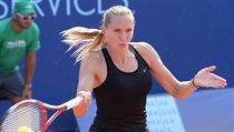 Nicole Vaidiov v utkn tenisovho turnaje Advantage Cars Prague Open na...