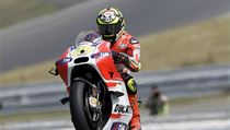 Andrea Iannone pi trninku v Brn.