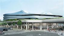 Centrln stadion v Tokiu dle nvrhu od Zaha Hadid Architects pipomnal...