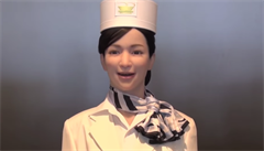Robotická recepní v hotelu Henn-na.