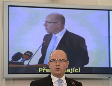 Premiér Bohuslav Sobotka vystoupil na porad vedoucích zastupitelských úad...