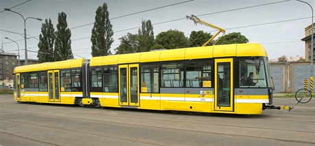 Tramvaj plzeského dopravního podniku.