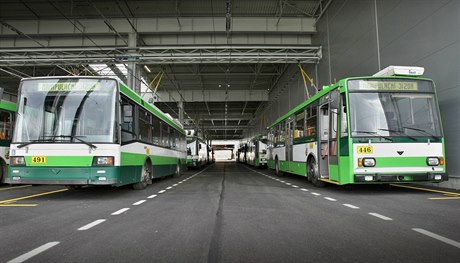 Trolejbusy plzeského dopravního podniku.