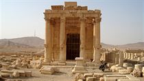 Chrm Baal-Shamin, jedna z nejcennjch pamtek z komplexu antickch ruin...