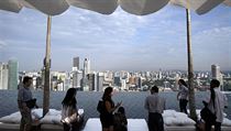Marina Bay Sands v Singapuru. Marina Bay Sands v Singapuru.