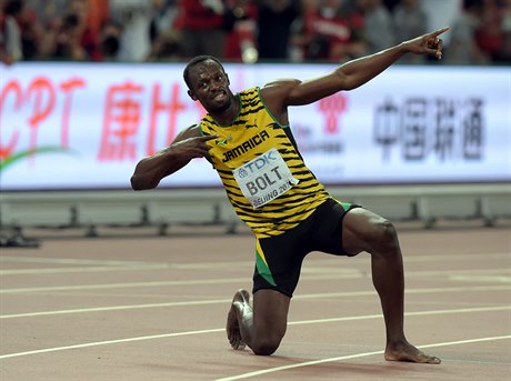 FENOMÉN. Usain Bolt získal v Pekingu ti medaile. Dv individuální, jednu ve...