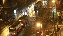 Dopravní kolaps tramvají v Praze na Vinohradské ulici. | na serveru Lidovky.cz | aktuální zprávy