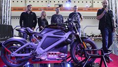 Elektrický stroj Harley-Davidson LiveWire byl pedstaven pi zahájení Prague...