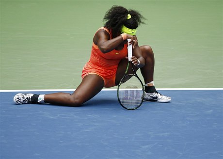 ZKLAMÁNÍ. Serena Wiliamsová koní na US Open v semifinále.