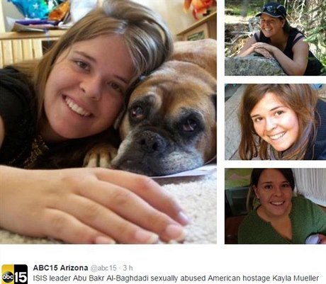 Kayla Muellerová se v zajetí stala obtí sexuálního zneuívání, tvrdí...