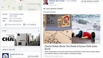 Karikatura utonulého chlapce v Charlie Hebdo. | na serveru Lidovky.cz | aktuální zprávy