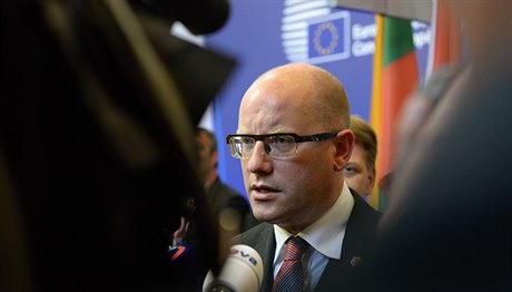 eský premiér Bohuslav Sobotka v Bruselu.