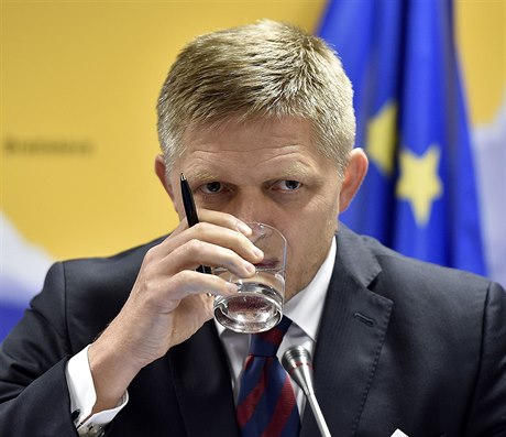 Slovenský premiér Robert Fico v Bruselu.