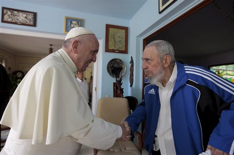 Pape Frantiek a Fidel Castro.