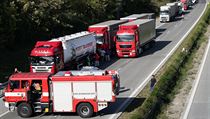 Při kolizi narazila dodávka s devíti Poláky zezadu do kamionu. | na serveru Lidovky.cz | aktuální zprávy