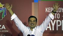 Alexis Tsipras se raduje - zvítězil. | na serveru Lidovky.cz | aktuální zprávy