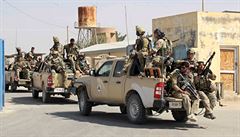 Speciální jednotky afghánské armády vyráejí do boje s táliby.