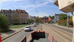 Pvodn vznikaly náhodné selfie na místech, kde se tramvaj neekan vynoila....