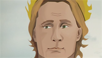 Putin může mít mnoho podob. Na tom to obrazu je vyobrazen jako Alexander Veliký. | na serveru Lidovky.cz | aktuální zprávy