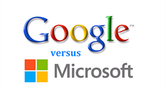 Souboj Google versus Microsoft  ilustraní foto