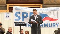 Tomio Okamura na demonstraci na Václavském náměstí. | na serveru Lidovky.cz | aktuální zprávy