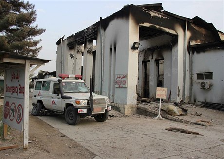 Vozidlo léka bez hranic v afghánském Kundúzu.