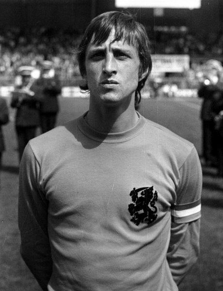 Johann Cruyff v dresu Nizozemska v roce 1974.